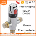 LinBo LBC27 MESSING 3Way Thermostatisches Mischventil 1/2 &quot;IPS Male Anschlüsse, H Stufenlose Einstellung